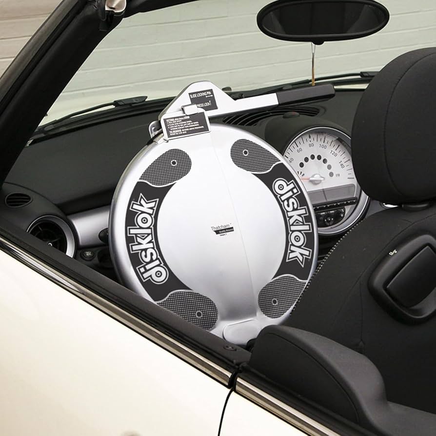 disklok Sサイズ シルバー Amazon.com: Disklok Security Device - Steering Wheel Lock - Full